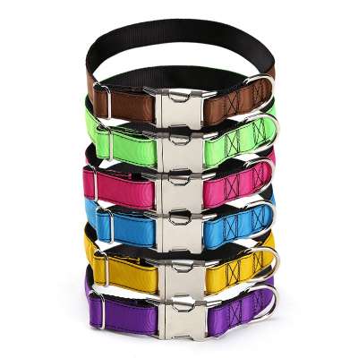 Fashion Adjustable Walking Hiking  Metal Buckle  Nylon Dog Collars